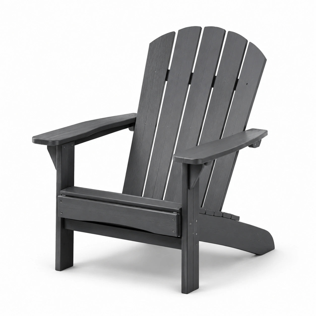Sedia Adirondack in legno composito antracite per esterni