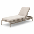 Lettino prendisole in metallo e tessuto beige regolabile
